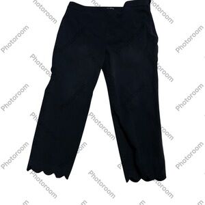 Talbots Chatham crop‎ scallop hem pant